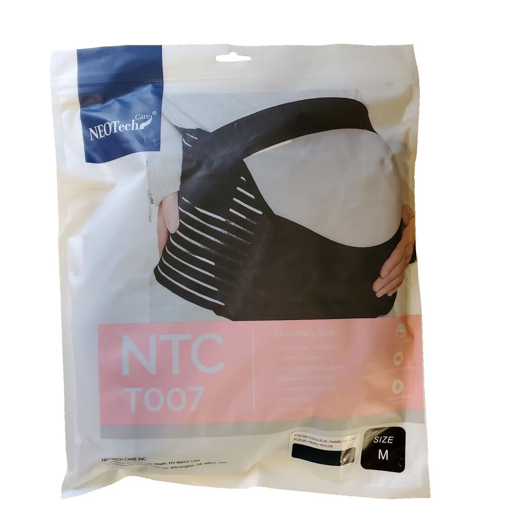 NeoTech‎ Care Belly And Back Support For Prengnancy Support Brace Black New